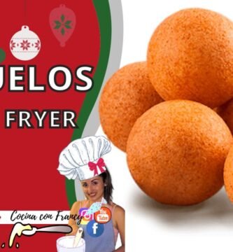 Receta de buñuelos colombianos usando freidora de aire