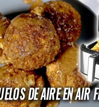 Receta de buñuelos de viento usando freidora de aire