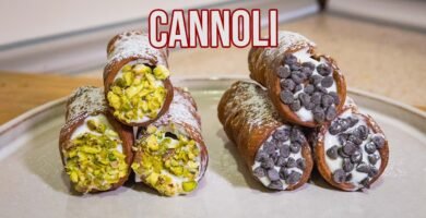 Receta de cannoli italiano usando freidora de aire