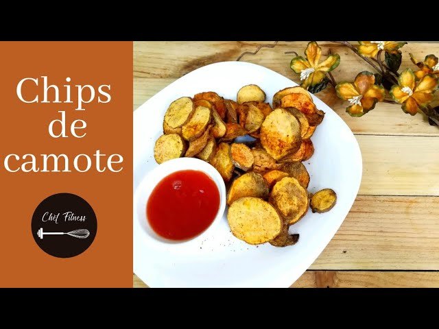 Receta de chips de camote usando freidora de aire