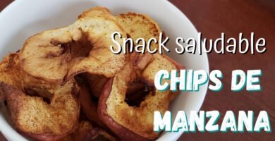 Receta de chips de manzana usando freidora de aire