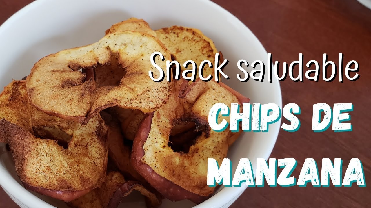 Receta de chips de manzana usando freidora de aire