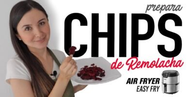 Receta de chips de remolacha usando freidora de aire