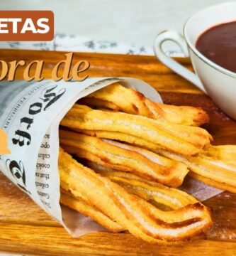 Receta de churros rellenos usando freidora de aire