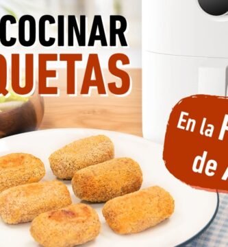 Receta de croquetas de jamón usando freidora de aire