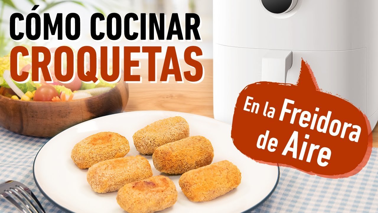 Receta de croquetas de jamón usando freidora de aire