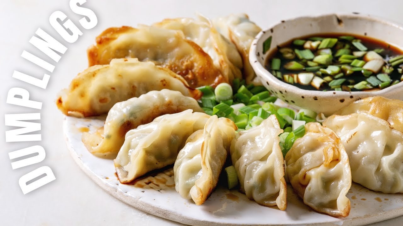 Receta de dumplings chinos usando freidora de aire