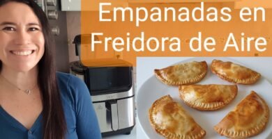 Receta de empanadas de jamón y queso usando freidora de aire