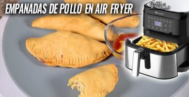 Receta de empanadas de pollo usando freidora de aire