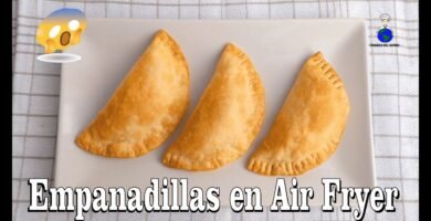 Receta de empanadas de pollo y cebolla usando freidora de aire