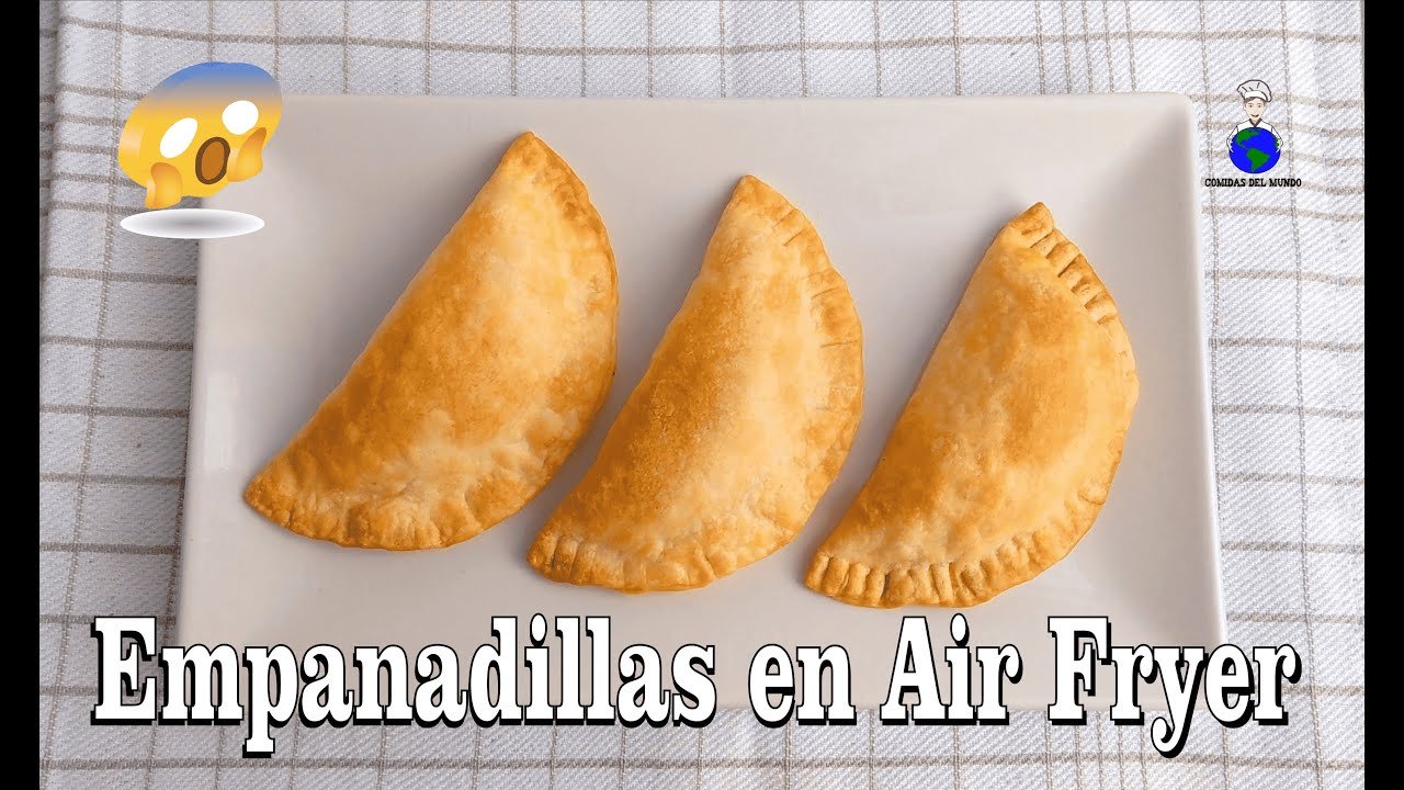 Receta de empanadas de pollo y cebolla usando freidora de aire