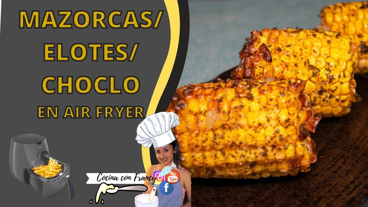Receta de fritos de maíz usando freidora de aire