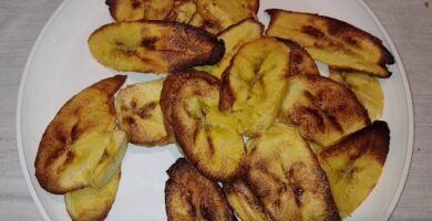 Receta de fritos de plátano usando freidora de aire