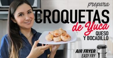 Receta de fritos de yuca usando freidora de aire