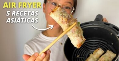 Receta de gyozas japonesas usando freidora de aire