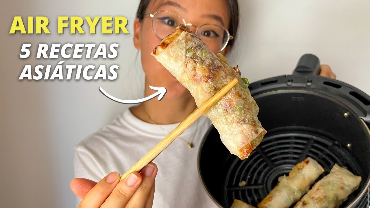 Receta de gyozas japonesas usando freidora de aire
