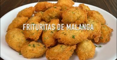 Receta de malanga frita usando freidora de aire