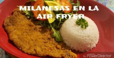 Receta de milanesa argentina usando freidora de aire