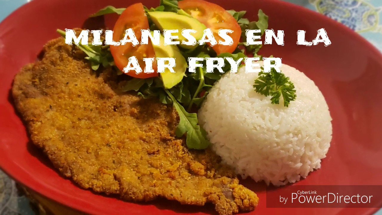 Receta de milanesa argentina usando freidora de aire