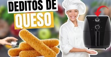 Receta de mozzarella sticks usando freidora de aire