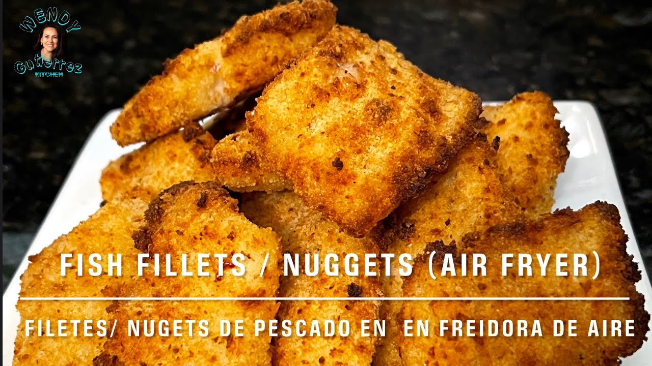 Receta de nuggets de pescado usando freidora de aire