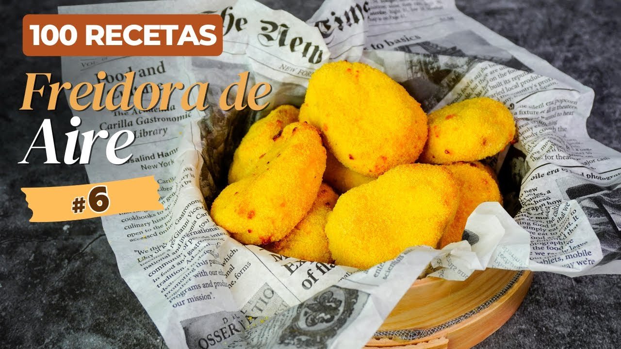Receta de nuggets de pollo usando freidora de aire