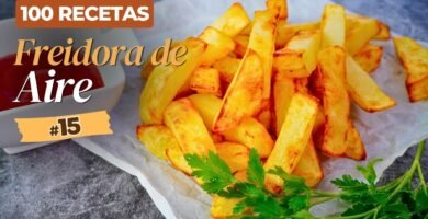 Receta de papas fritas belgas usando freidora de aire