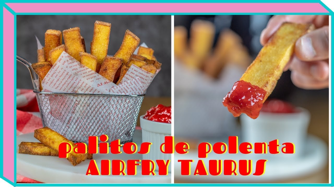 Receta de polenta frita usando freidora de aire