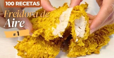 Receta de pollo frito estadounidense usando freidora de aire