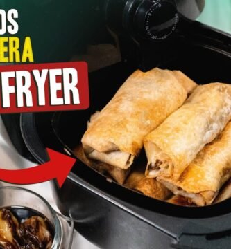 Receta de rollitos primavera usando freidora de aire
