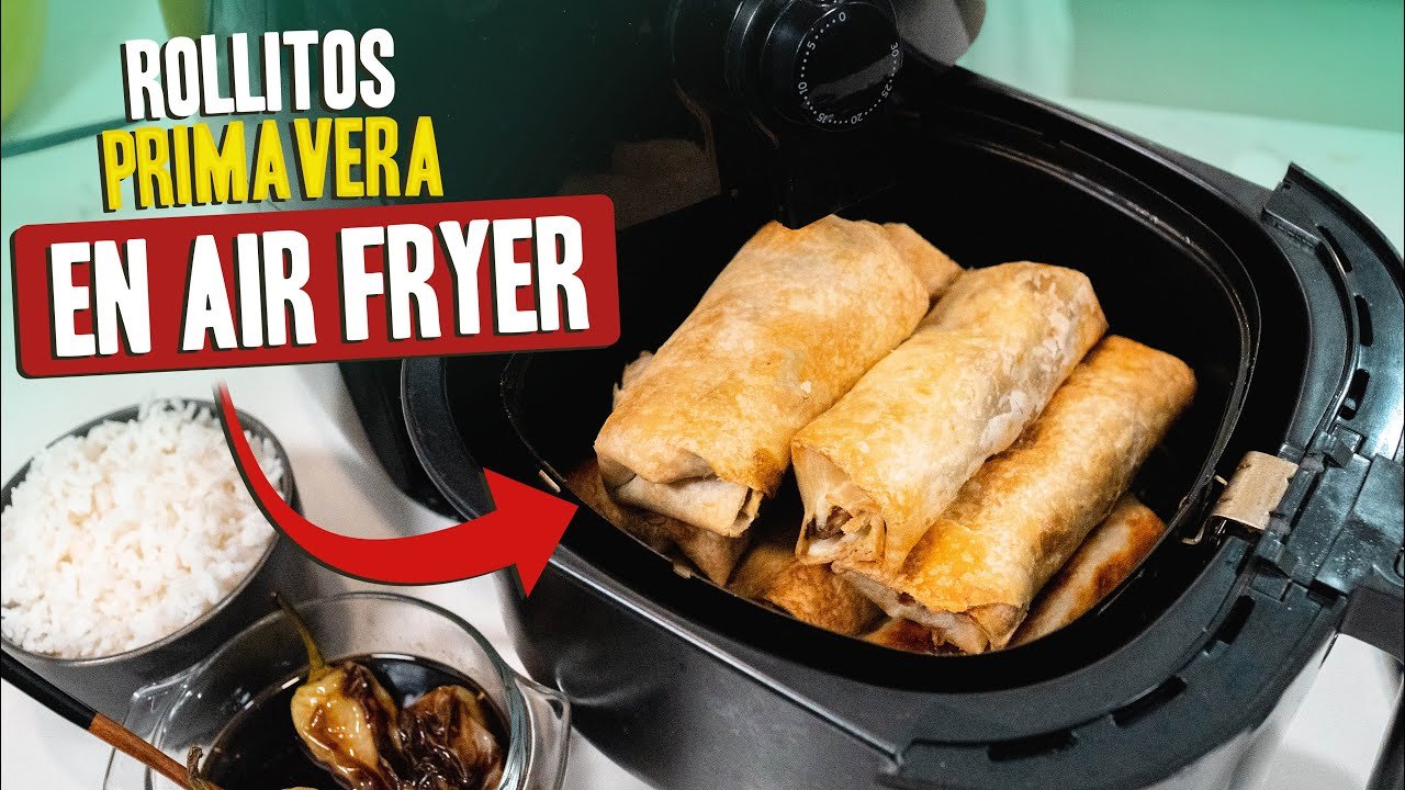 Receta de rollitos primavera usando freidora de aire