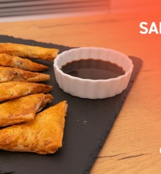 Receta de samosas indias usando freidora de aire