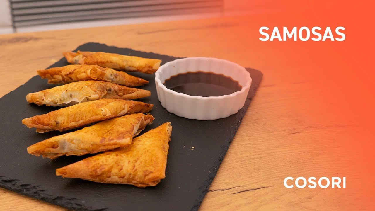 Receta de samosas indias usando freidora de aire