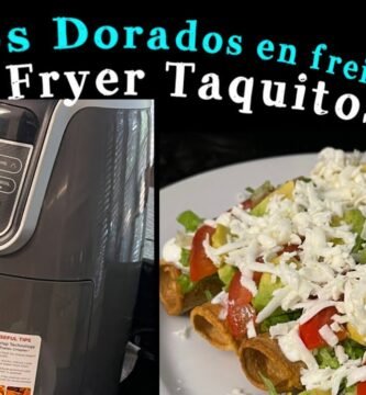 Receta de taquitos fritos usando freidora de aire