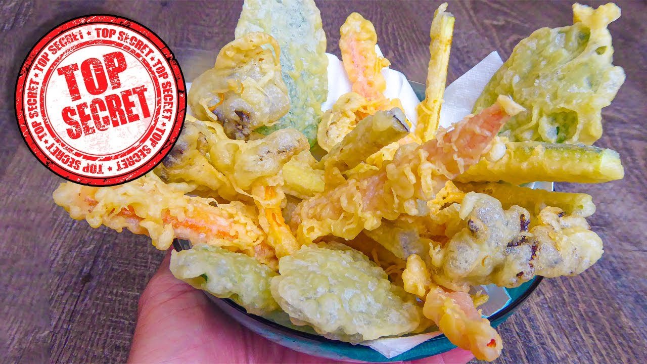 Receta de tempura japonesa usando freidora de aire