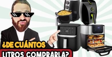 ¿Cuántos litros freidora de aire para 2 personas?