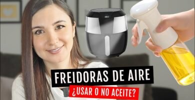 ¿Dónde se le pone aceite a la freidora de aire?