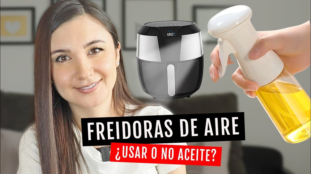 ¿Dónde se le pone aceite a la freidora de aire?