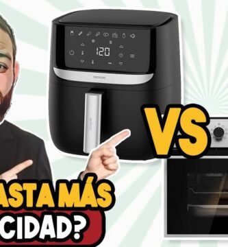 ¿Que gasta más luz el horno o la freidora de aire?