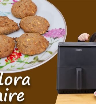 Galletas saludables de avena en freidora de aire