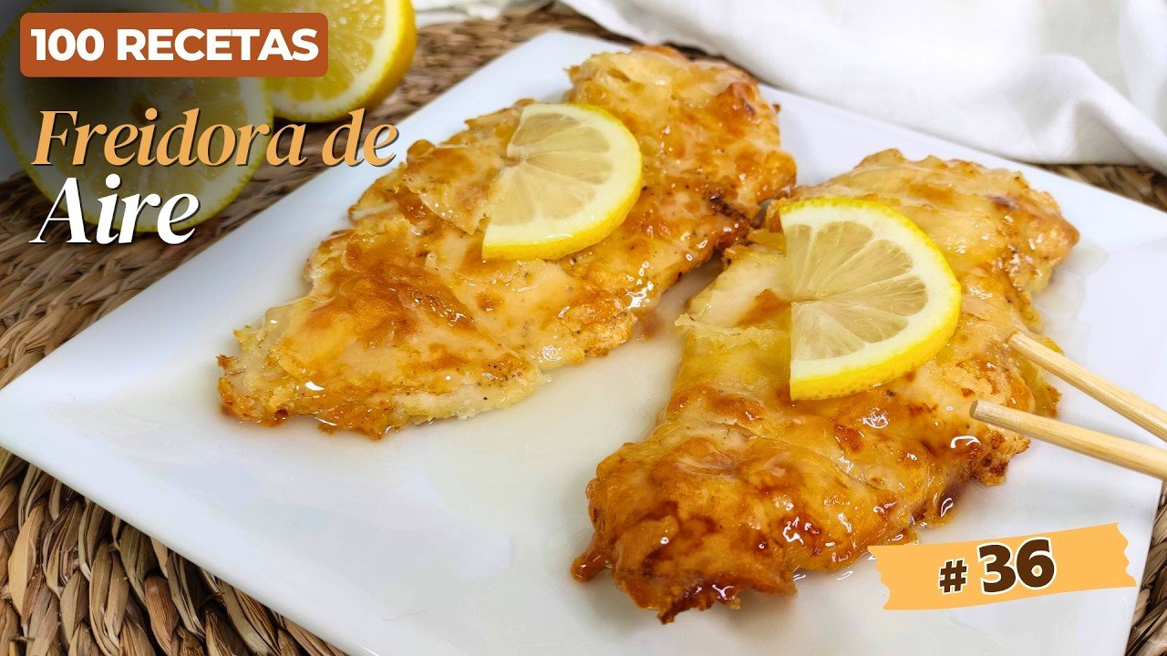 Receta de pollo al limón en freidora de aire fácil y saludable