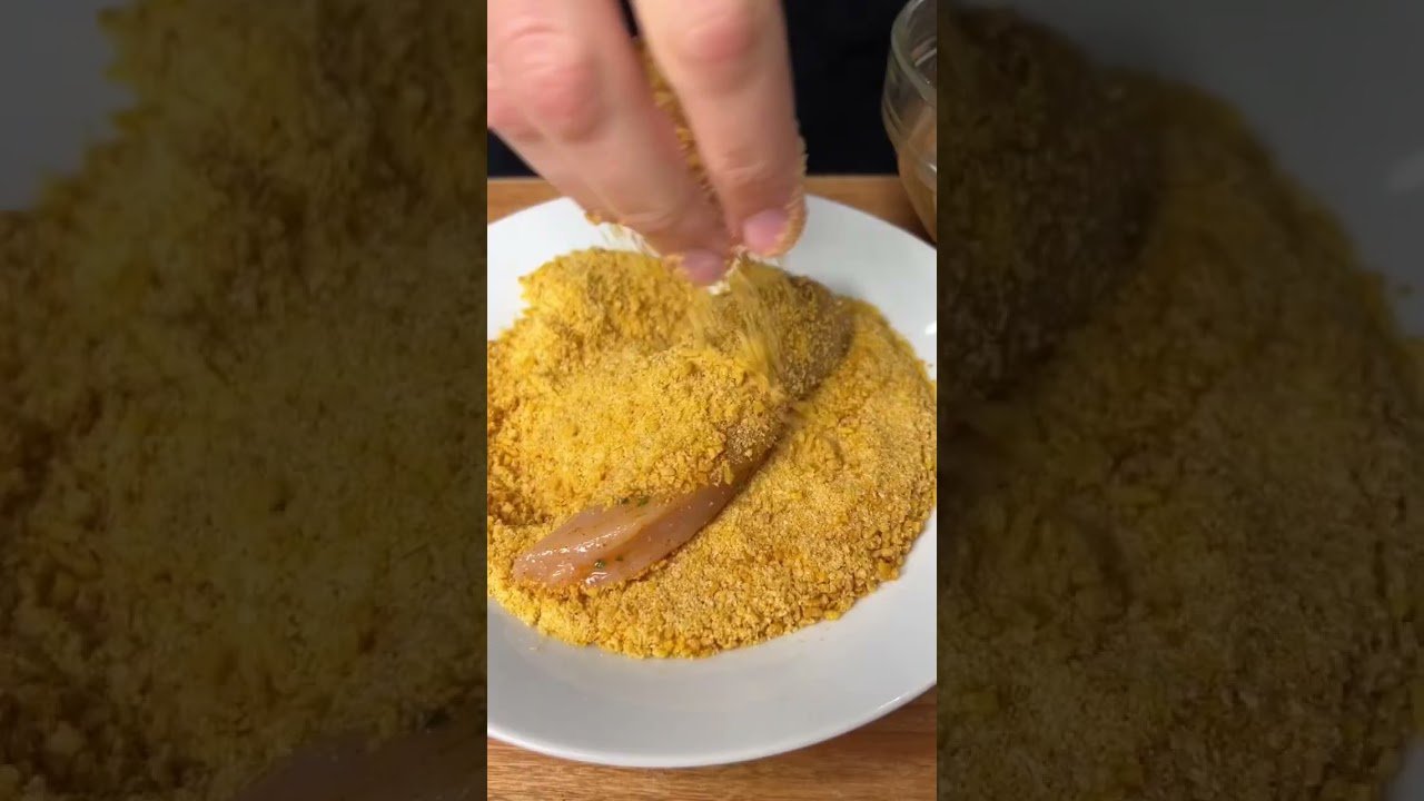 plato principal bajo en calorías en freidora de pollo crujiente