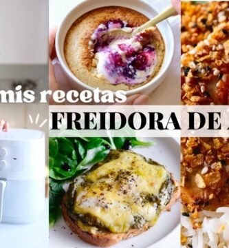 receta saludable con freidora de aire de pollo vegana