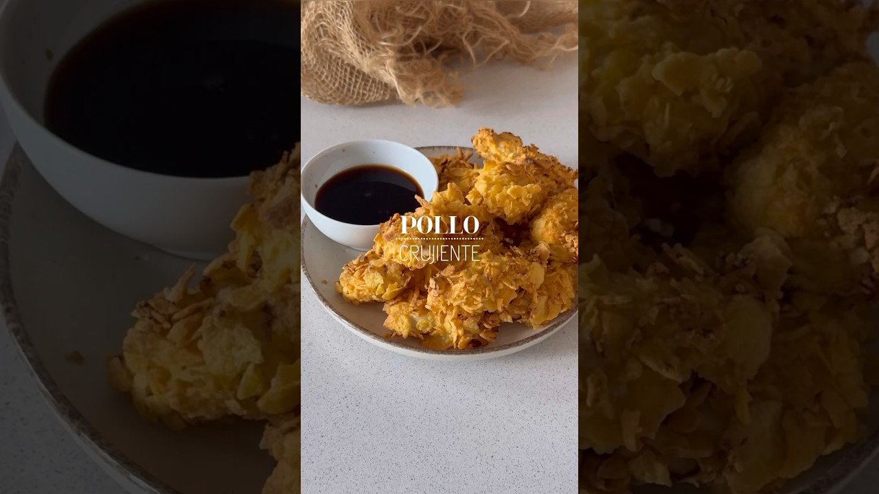 snack ligero hecho en freidora de aire de pollo al vapor