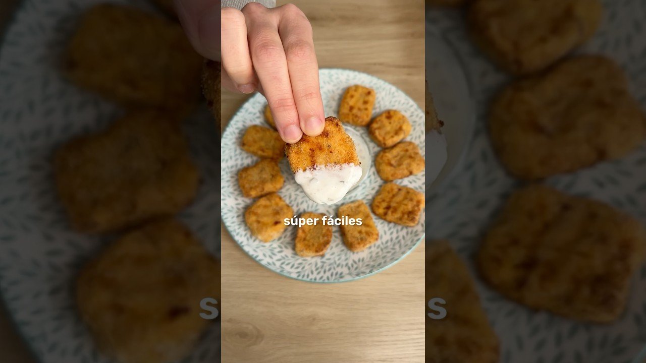 snack ligero hecho en freidora de aire de pollo rica en fibra
