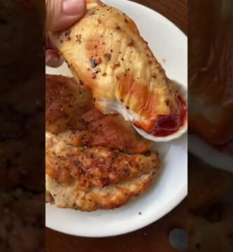 plato principal bajo en calorías en freidora de pollo sin gluten