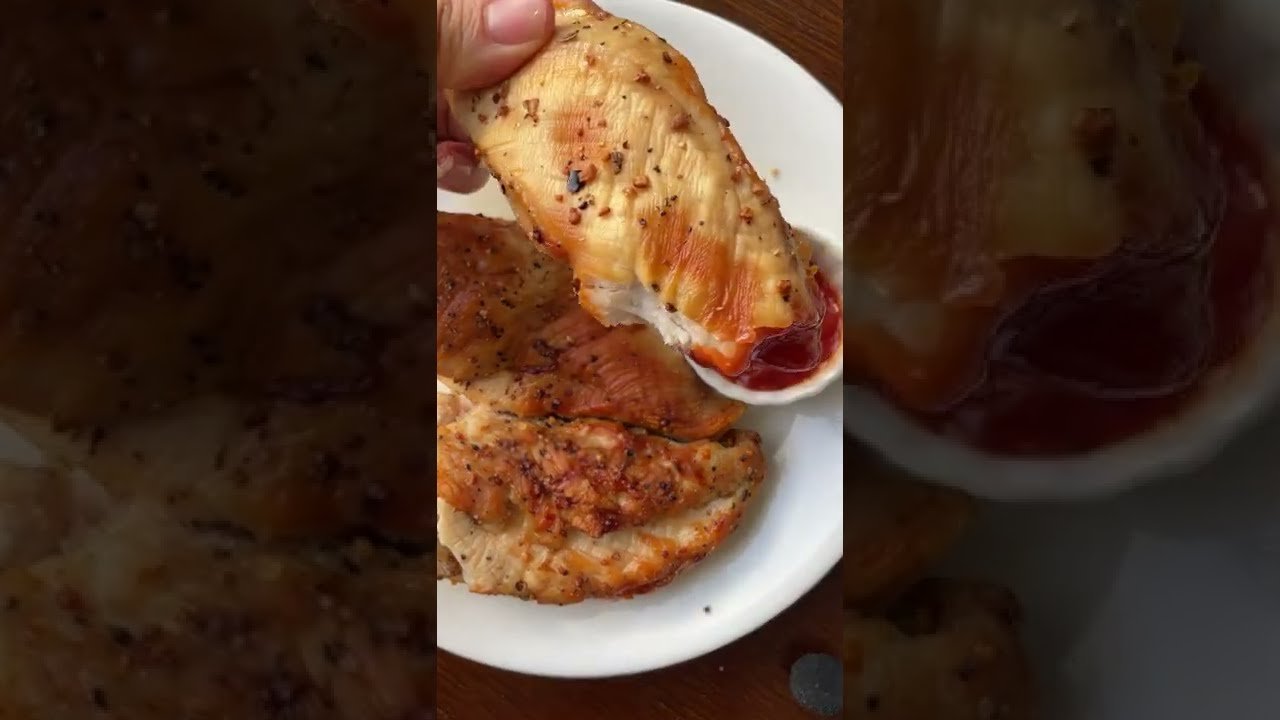 plato principal bajo en calorías en freidora de pollo sin gluten