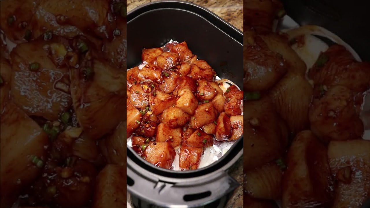 preparación sencilla con freidora sin aceite de pollo sin gluten