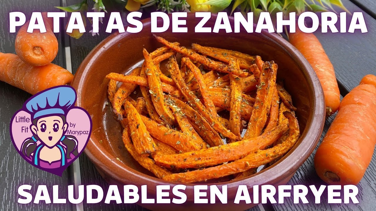 cómo preparar en freidora de aire de zanahoria ligera