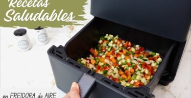 receta saludable con freidora de aire de zanahoria ligera